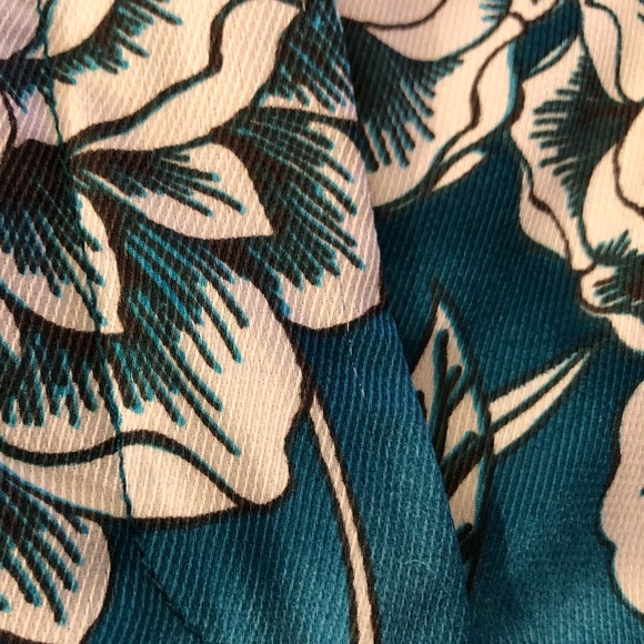 Womens Worthington Petite Blue Floral Wide Leg Pants - Picture 7 of 16